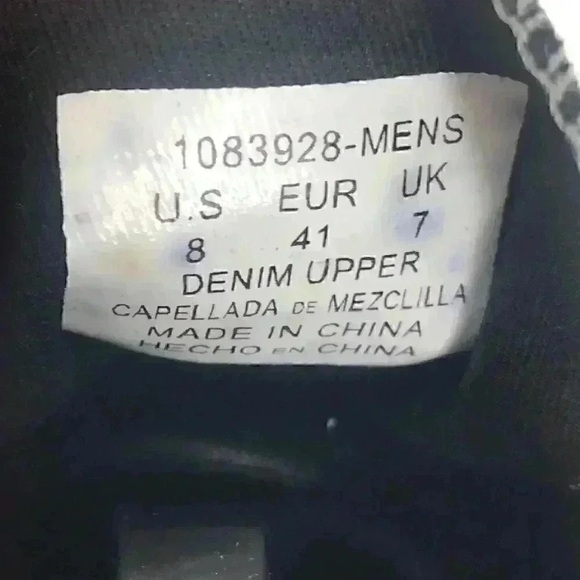 Levi’s Stan Buck C Men’s Sneakers Size 8 Black Denim Retro Comfort Casual - Picture 15 of 16